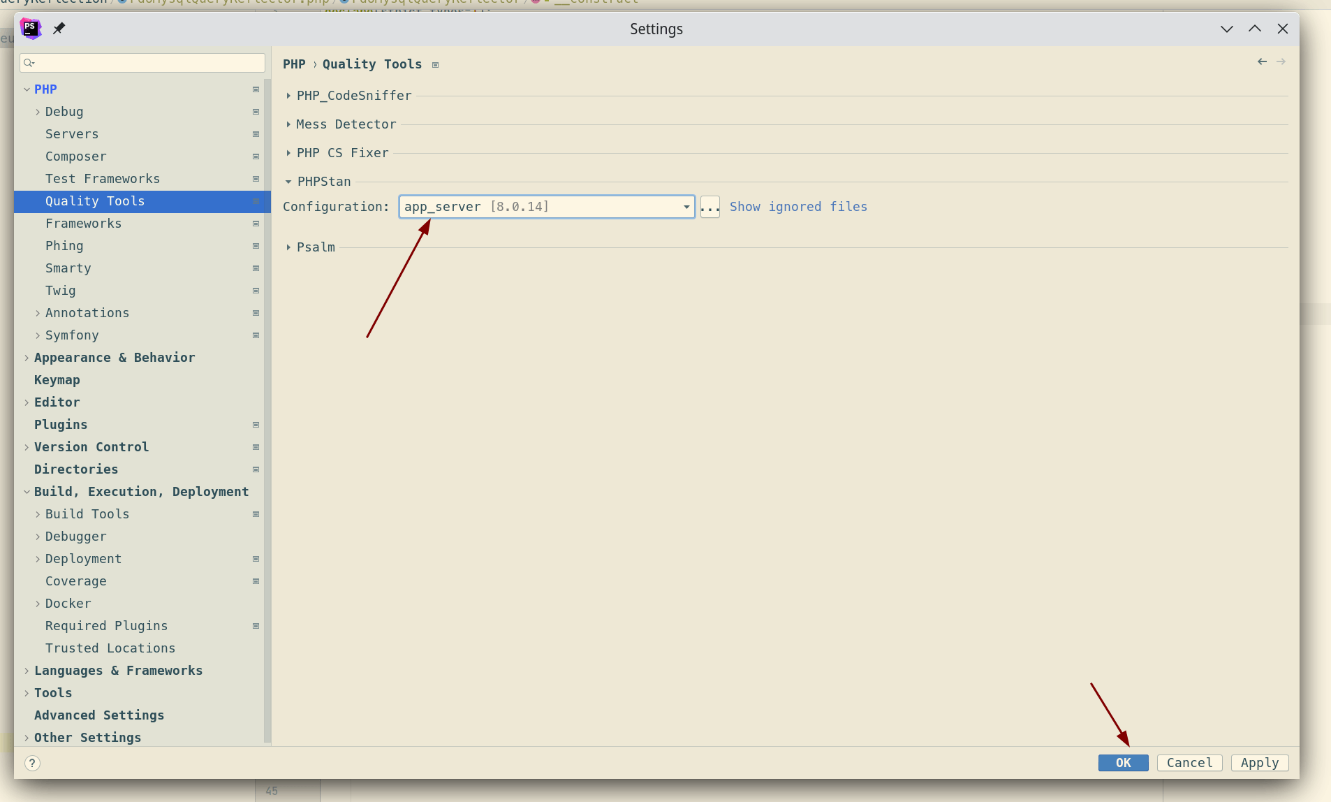 Just double check that the new CLI Interpreter is selected below PHPStan Configuration.