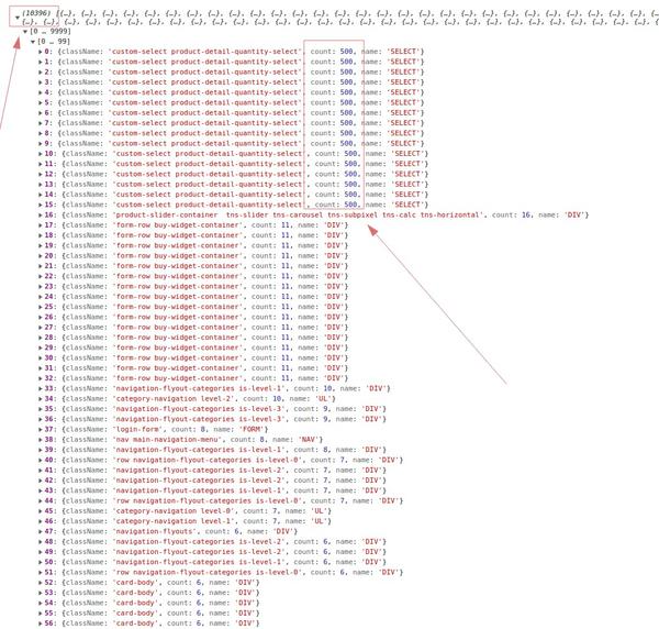 Cover image for How to find DOM elements with a lot of childs?