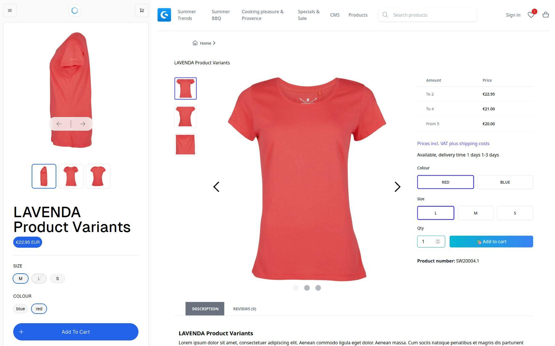 Multi-Page or Single-Page Variants Selection