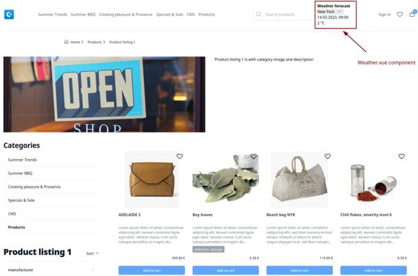 Create a vue.js composable and call any API within Shopware Frontends